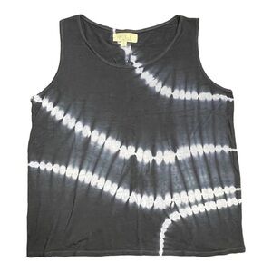 OLIVE&OAK, TIE DYED TANK TOP IN NAVY BLUE. SIZE M